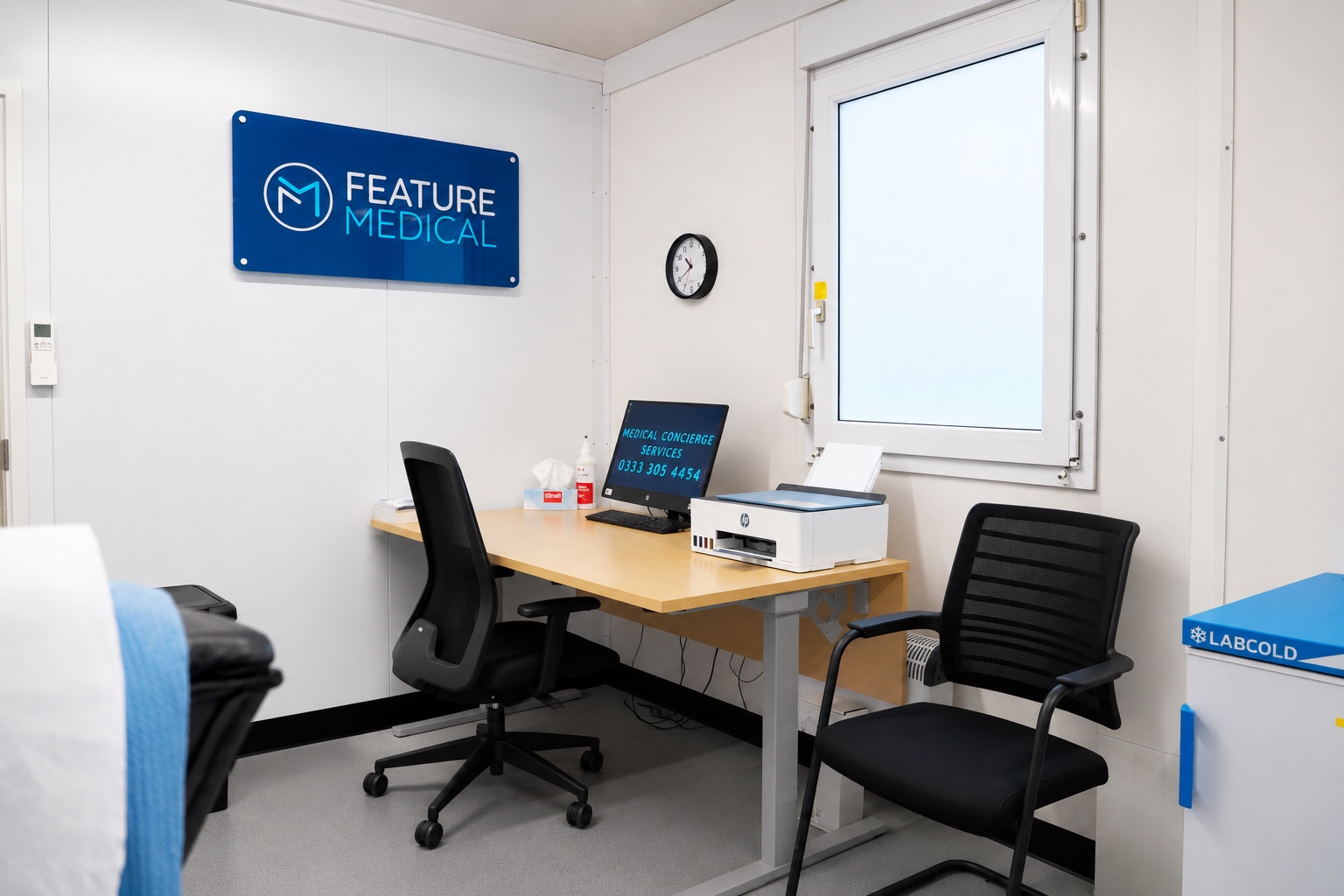 Consultation room at the Studio Medical Centre
